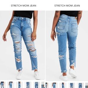 AE STRETCH MOM JEAN